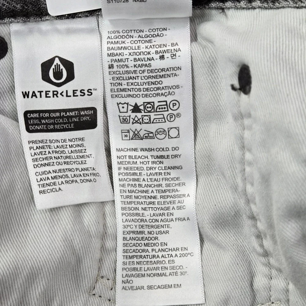 Levi's 551 z Men Jeans 32X34‎ Gray Denim Premium Authentic Straight Fit 30